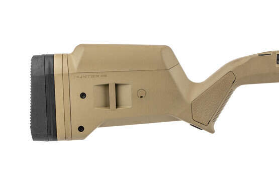 The Magpul Hunter 700 Short action stock features an adjustable length of pull and cheek rest
